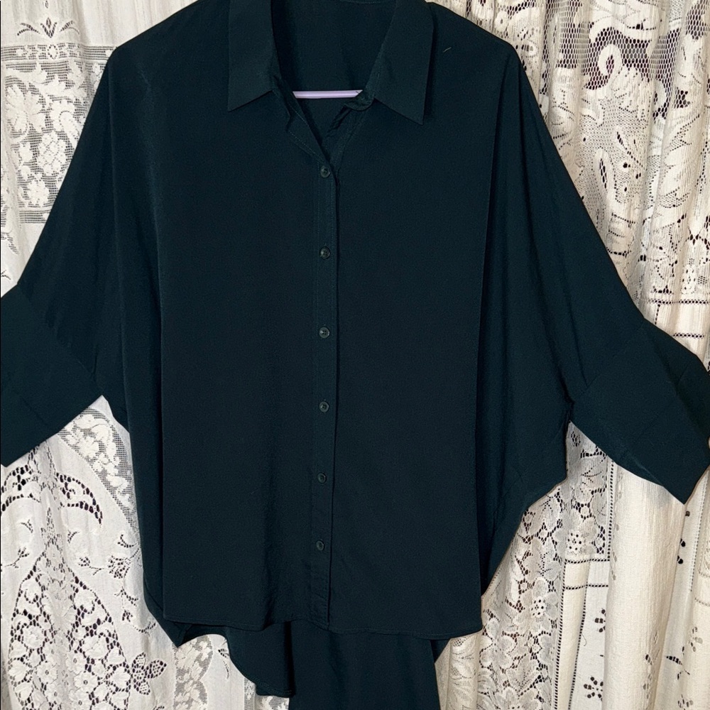 Bishop + Young green Blouse
